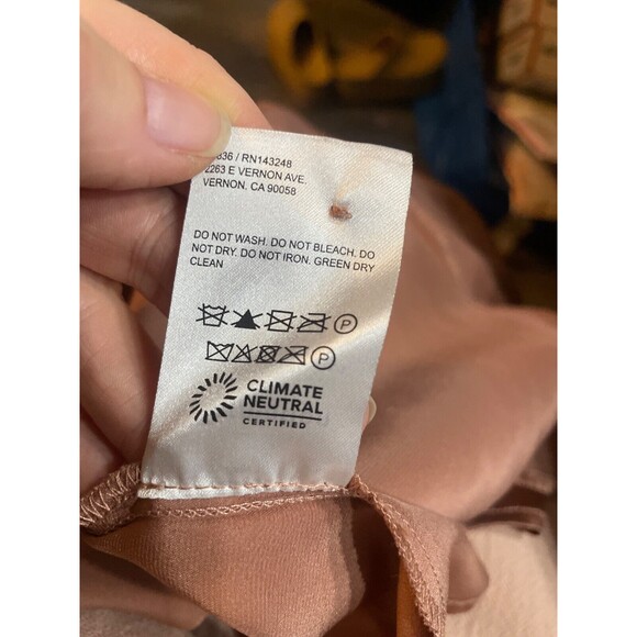 Reformation Chrisley True Wrap Silk Mini Dress Women’s size S NWOT - Picture 9 of 13